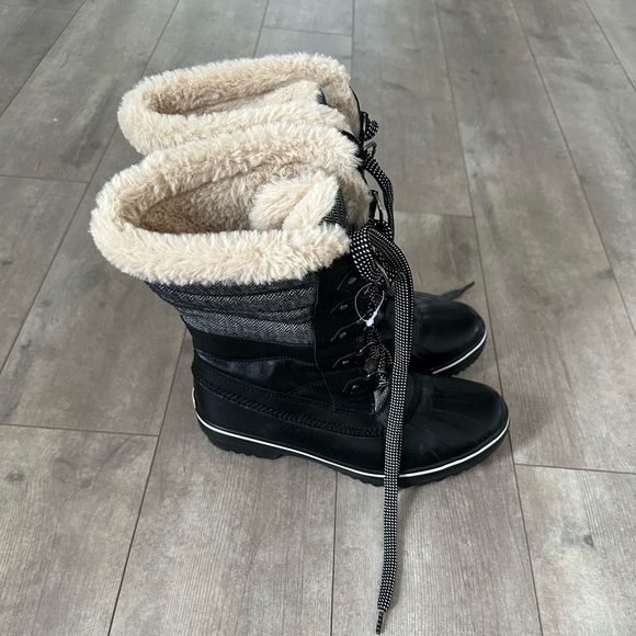 JBU Women's Siberia Waterproof Lace-Up Quilted Cold-Weather Boots Size 8M - Picture 5 of 16